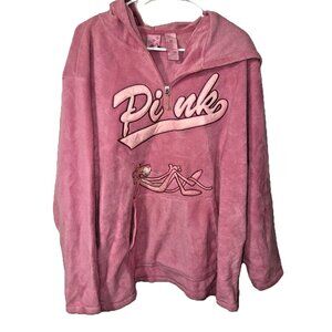 2004 Pink Panther Fleece Hoodie 1/4 Zip Size 3X
